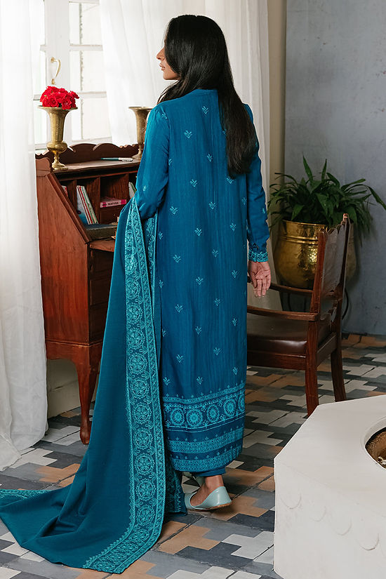 ETHNIC GROOVE-3PC KHADDAR EMBROIDER