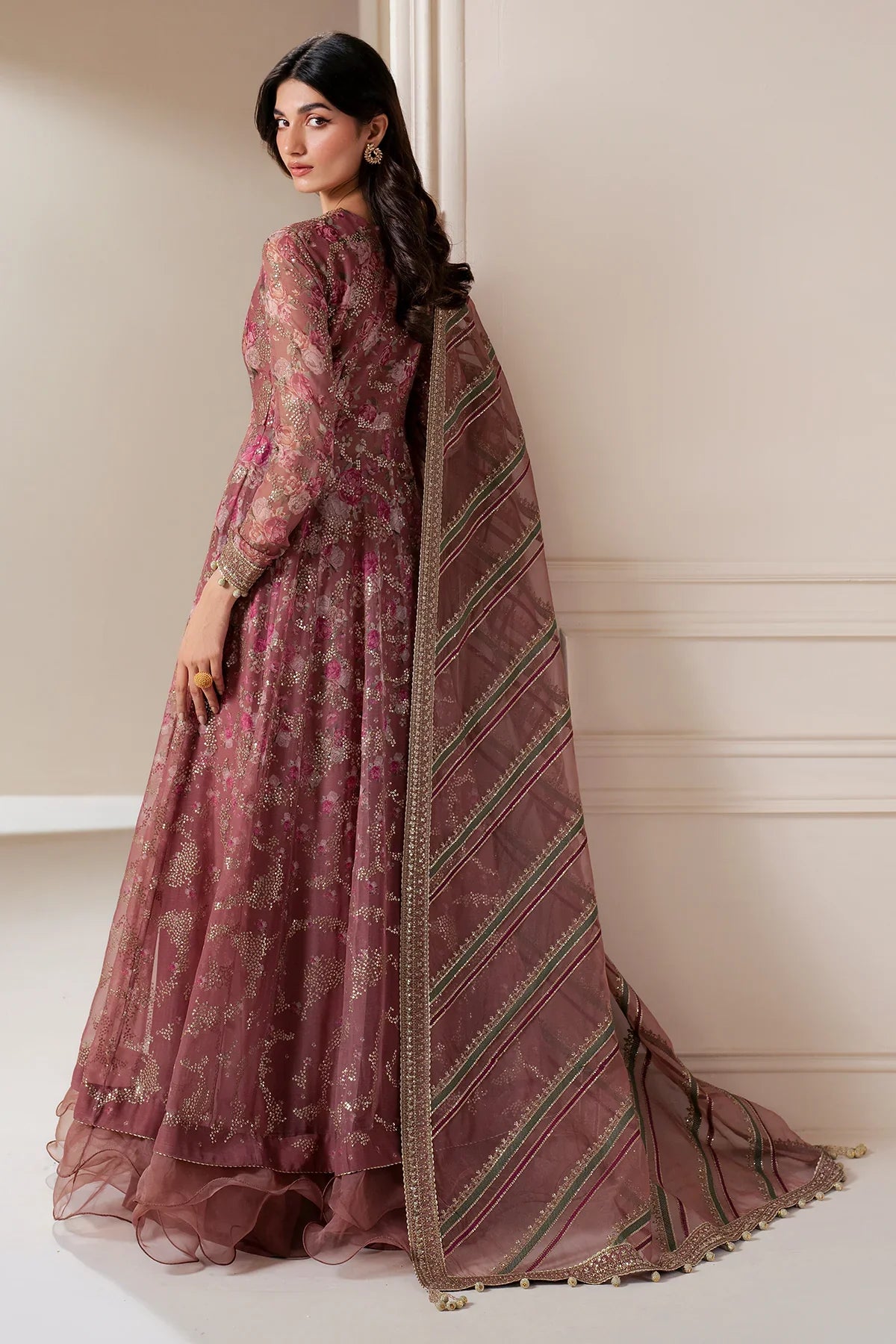 EMBROIDERED CHIFFON UC-3064