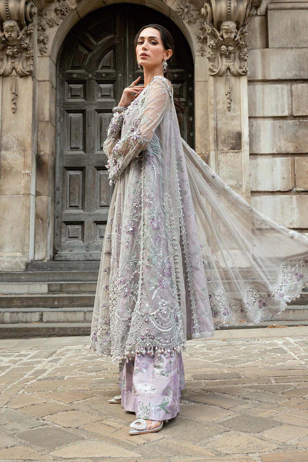3 Piece Unstitched Embroidered Net Suit