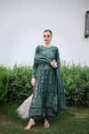 SAGE GREEN LUXURY EMBROIDERED KARANDI SET (NEL-25635)
