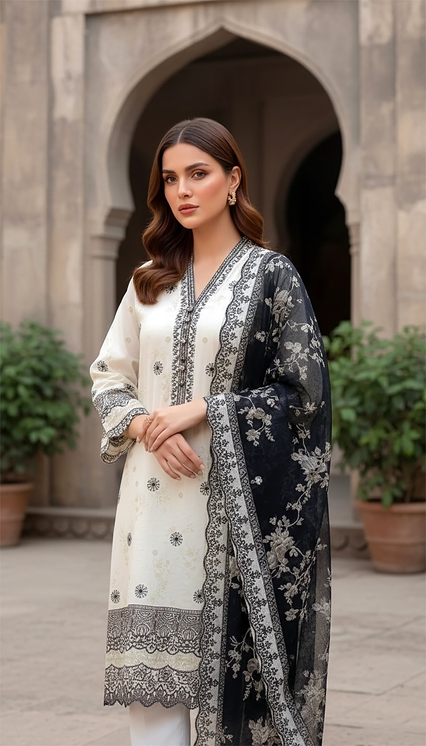 PRINTED EMBROIDERED KOMAL LAWN