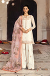 3 Pc Unstitched Embroidered Silk Cotton Net Suit