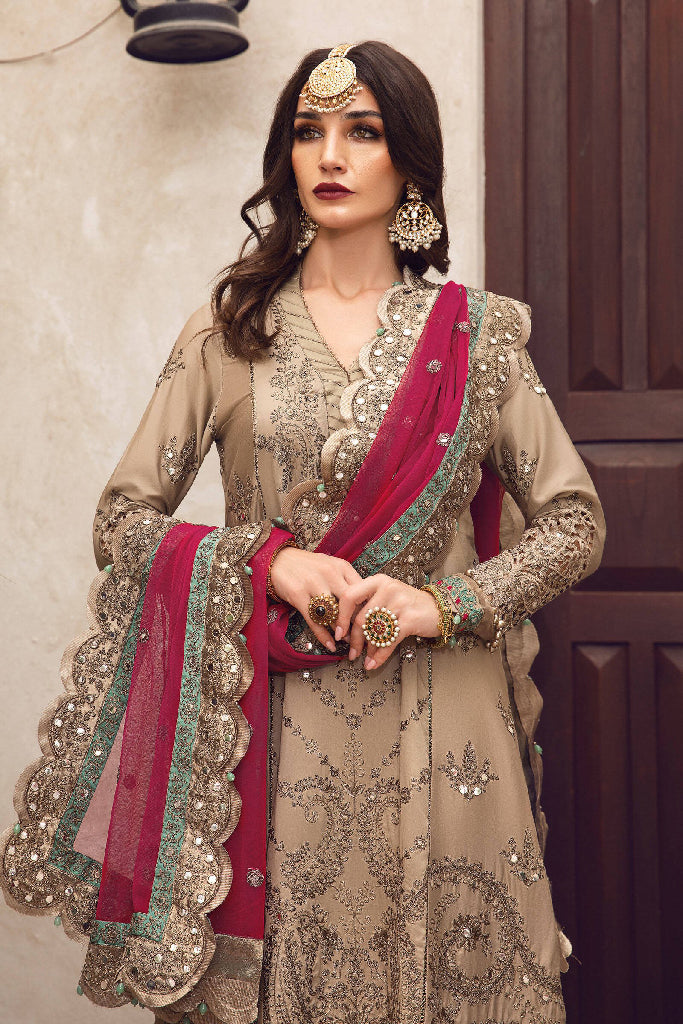 Sateen CST-504-Beige and Hot Pink