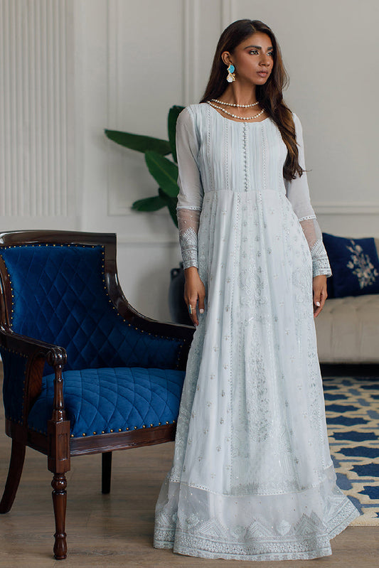 CHIFFON EMBROIDERED DRESS Design Code: 7891