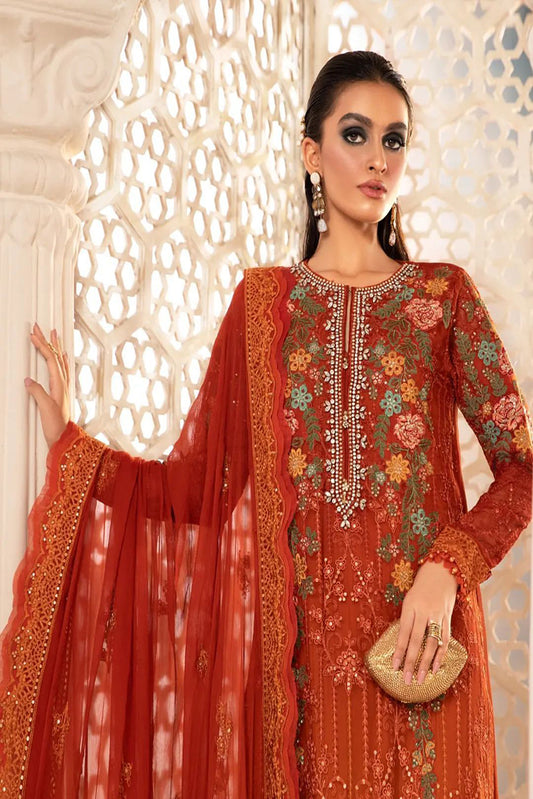 Chiffon - MPC-22-205-Burnt Orange and Rust