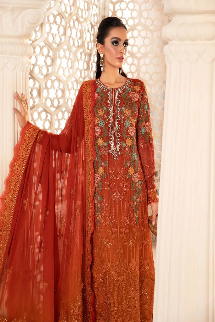 Chiffon - MPC-22-205-Burnt Orange and Rust
