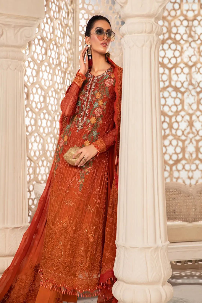 Chiffon - MPC-22-205-Burnt Orange and Rust