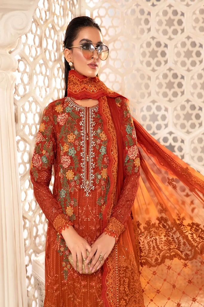 Chiffon - MPC-22-205-Burnt Orange and Rust