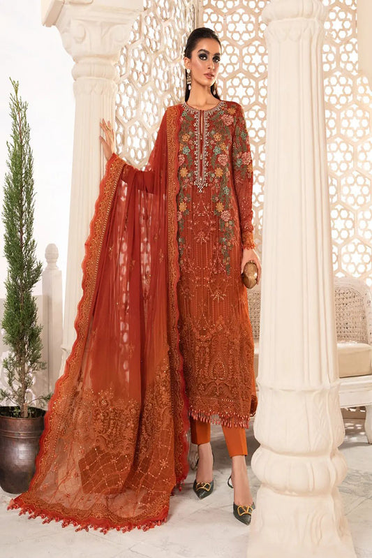 Chiffon - MPC-22-205-Burnt Orange and Rust
