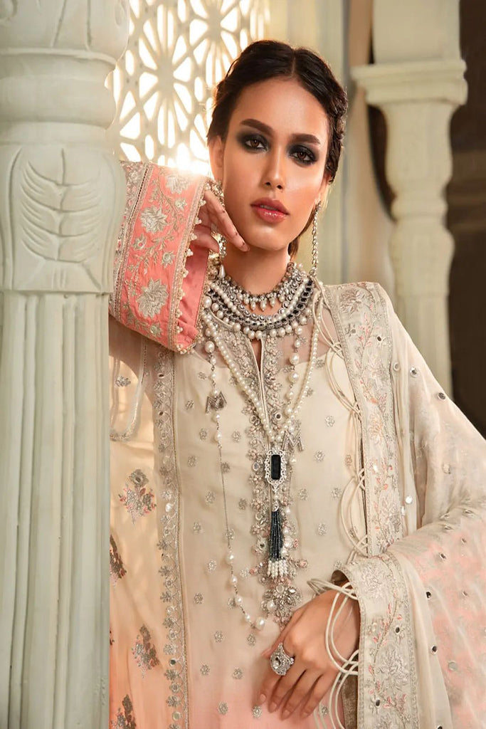 Chiffon - MPC-22-208-Cream and Coral Pink