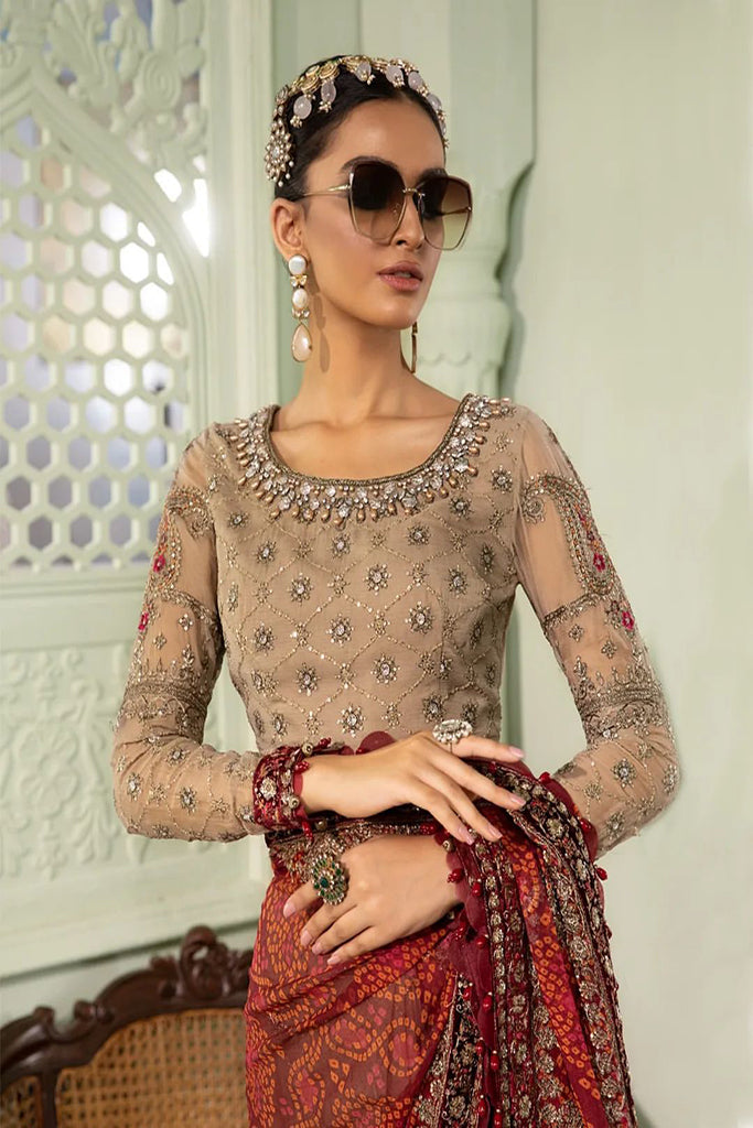 Chiffon - MPC-22-202-Coffee and Maroon