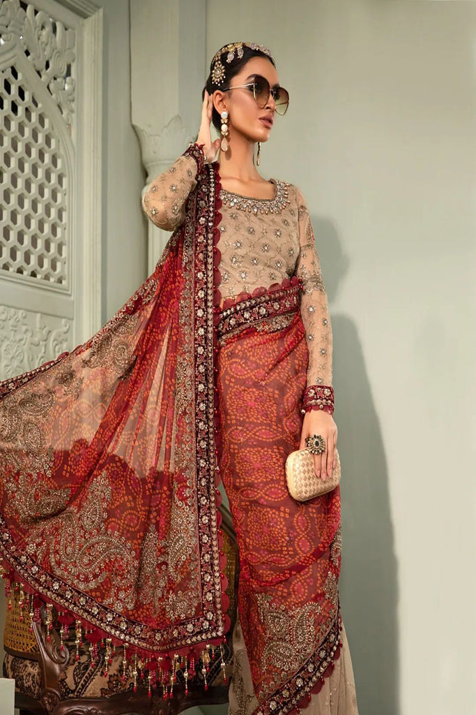 Chiffon - MPC-22-202-Coffee and Maroon