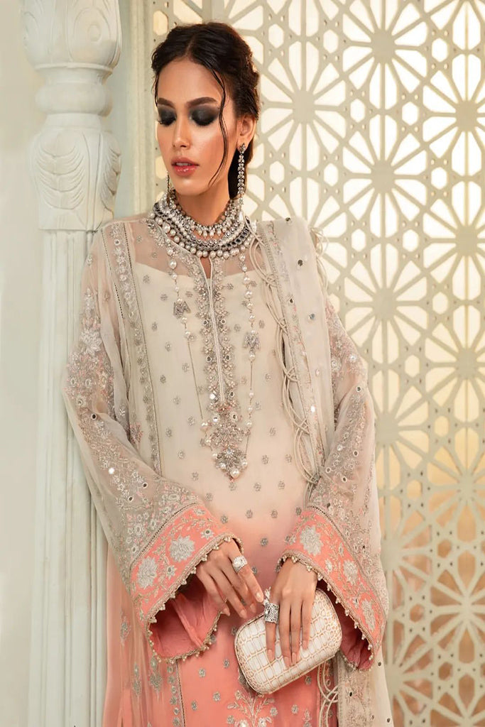 Chiffon - MPC-22-208-Cream and Coral Pink