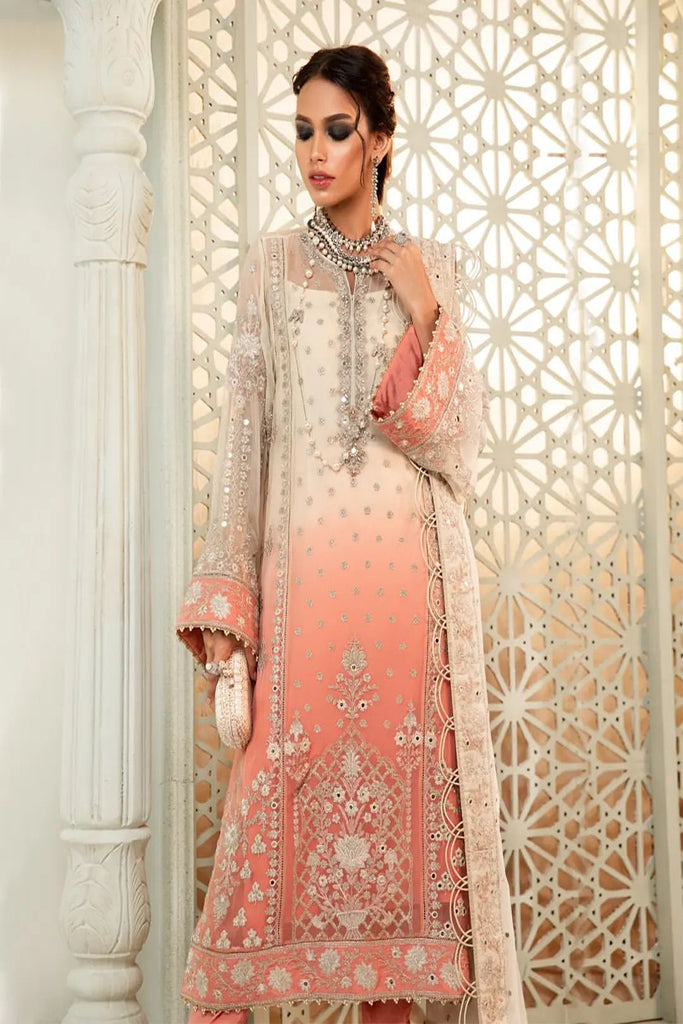 Chiffon - MPC-22-208-Cream and Coral Pink
