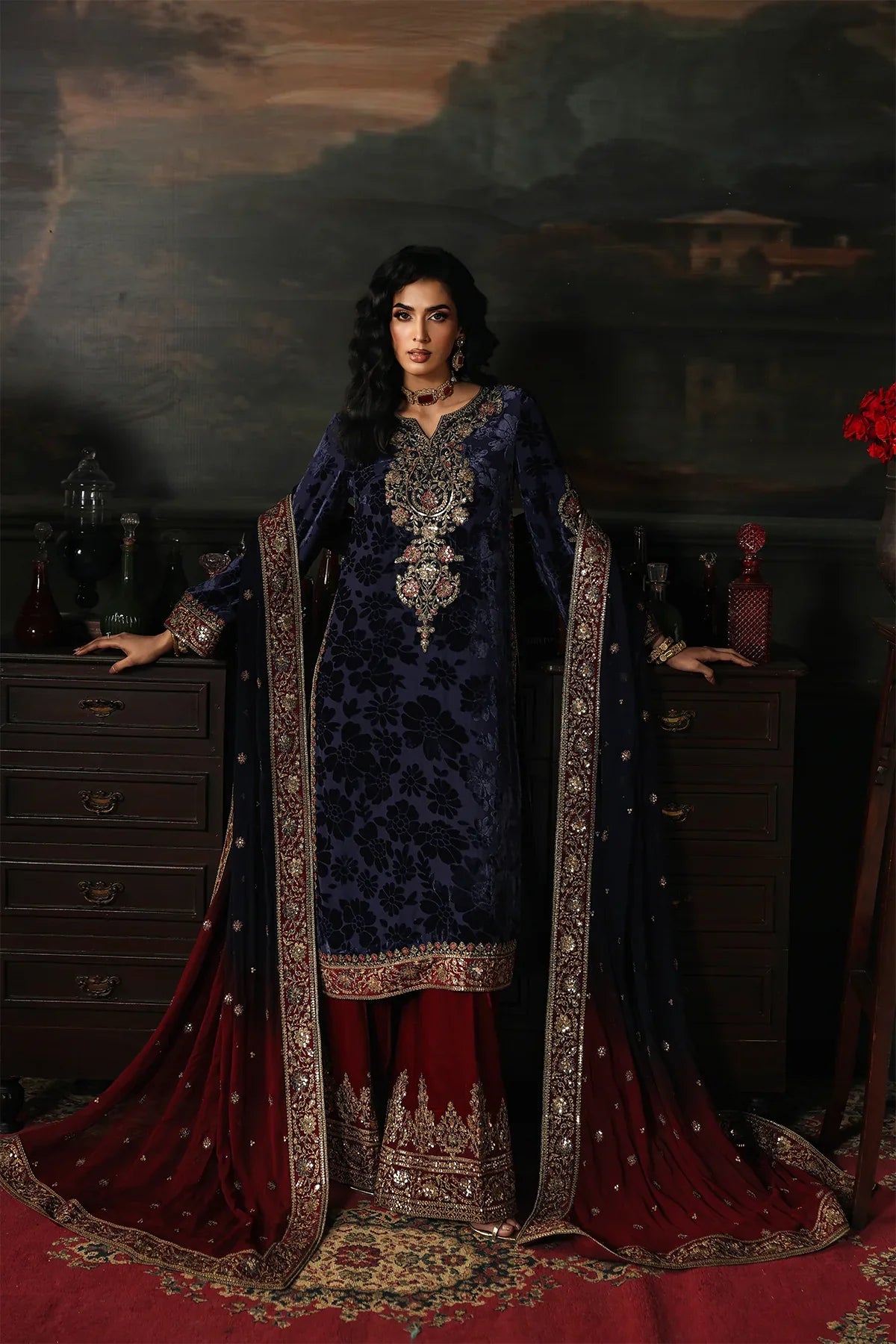 3-PC Unstitched Premium Velvet CVT5-11