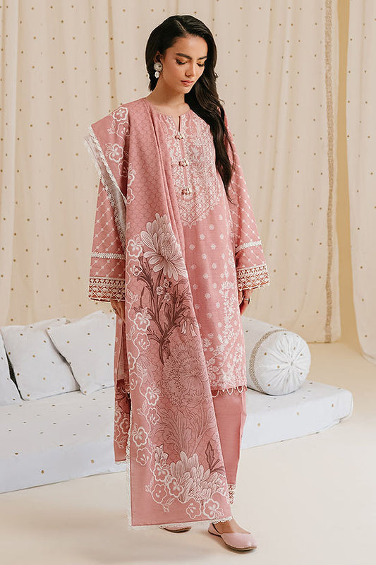 ASH ROSE-3PC KHADDAR PRINTED SUIT