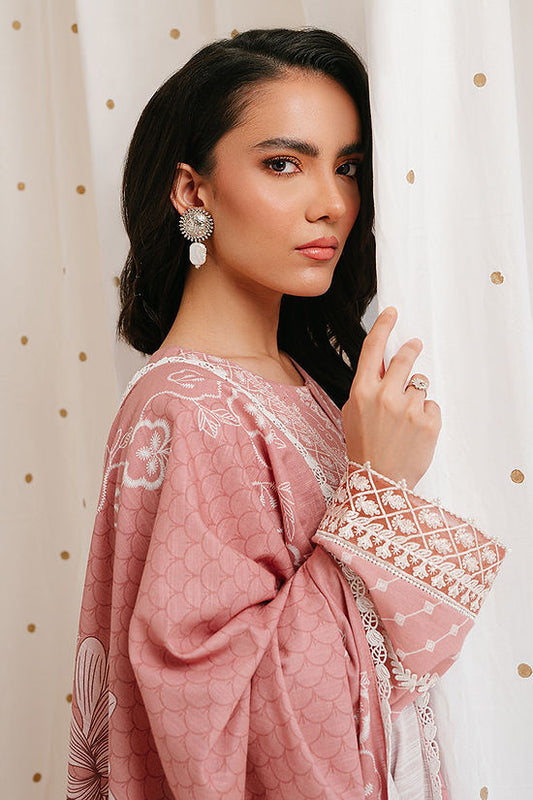 ASH ROSE-3PC KHADDAR PRINTED SUIT