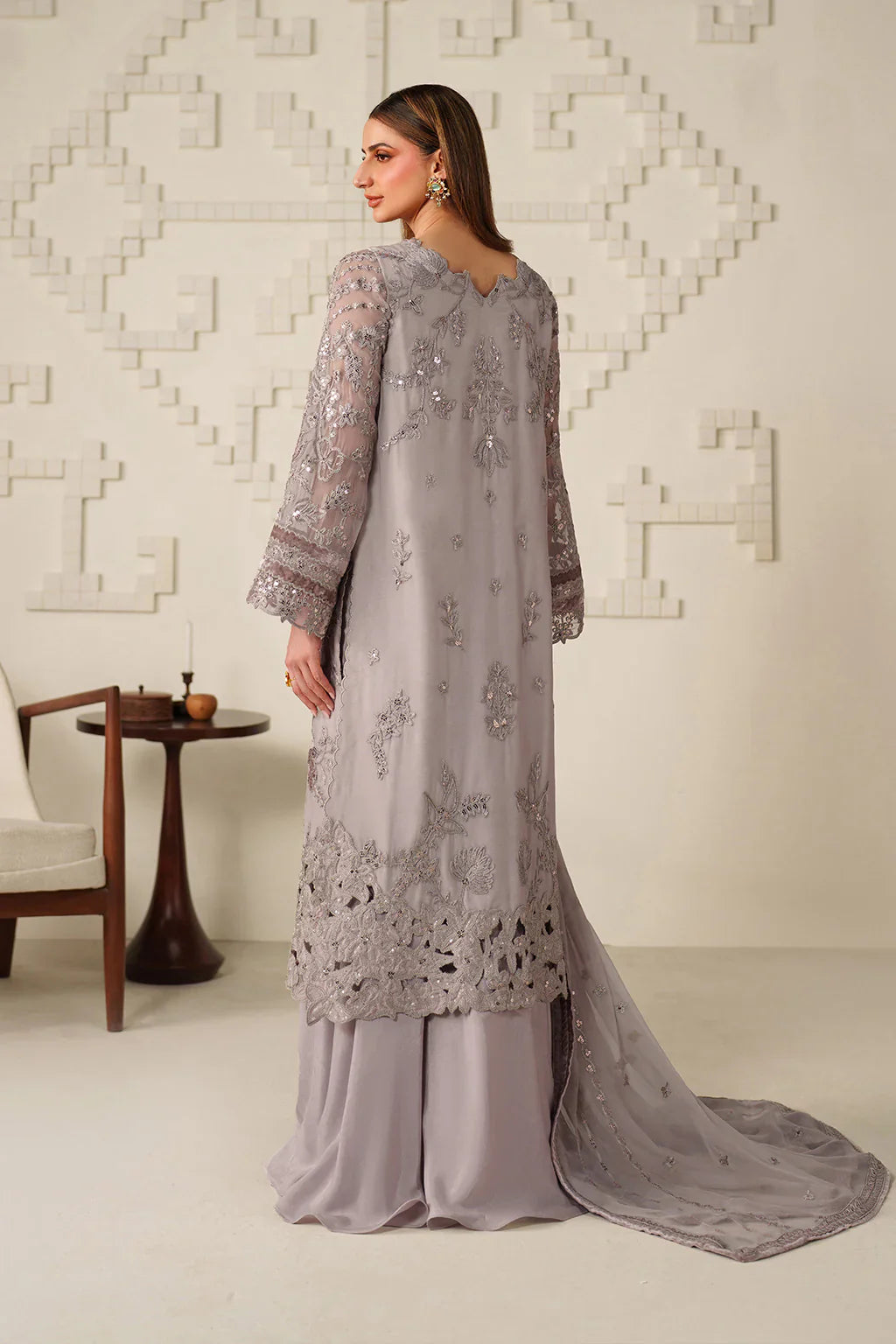 UE-618 EMBROIDERED CHIFFON