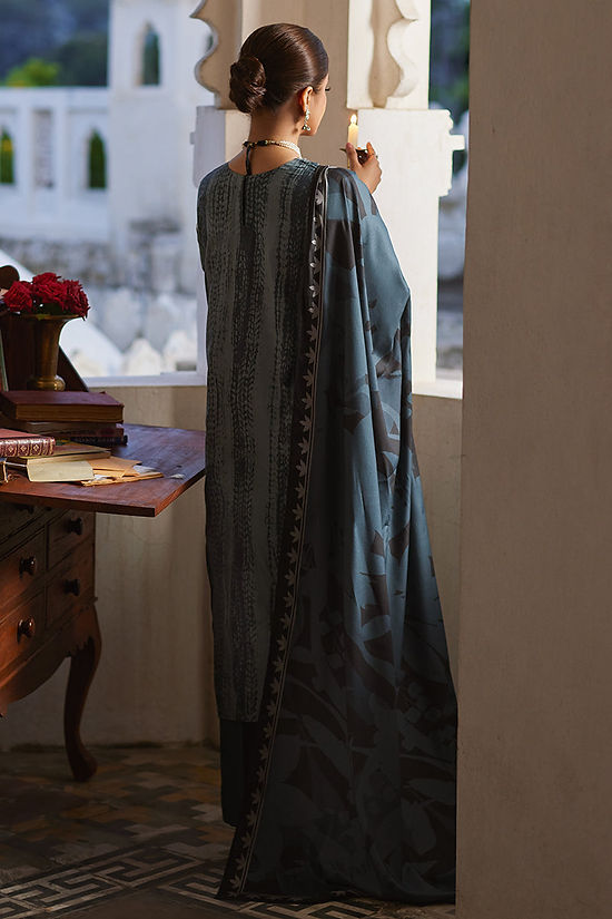 BERYL GLAZE-3PC LINEN EMBROIDERED SUIT