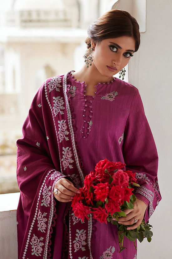 MULBERRY CRAFT-3PC KHADDAR EMBROIDERED SUIT Pr