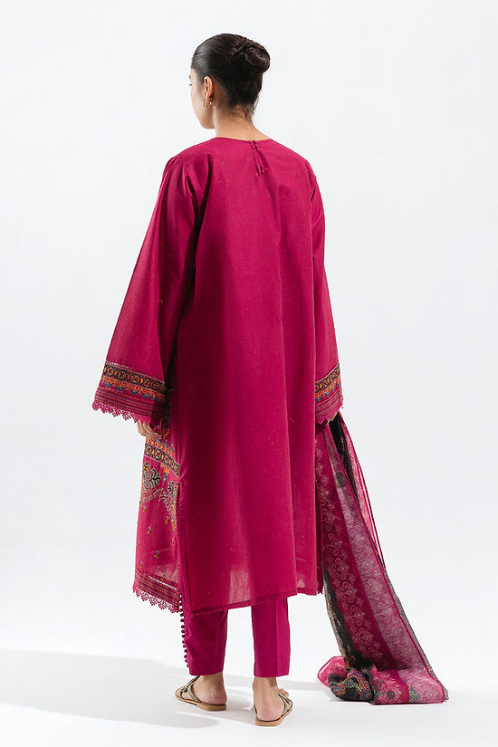 Fuscia Mosaic-Embroidered-3P-Multi Naps