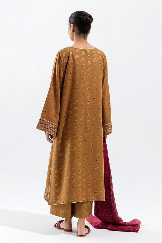Mulberry Bronze-Embroidered-3P-Jacquard