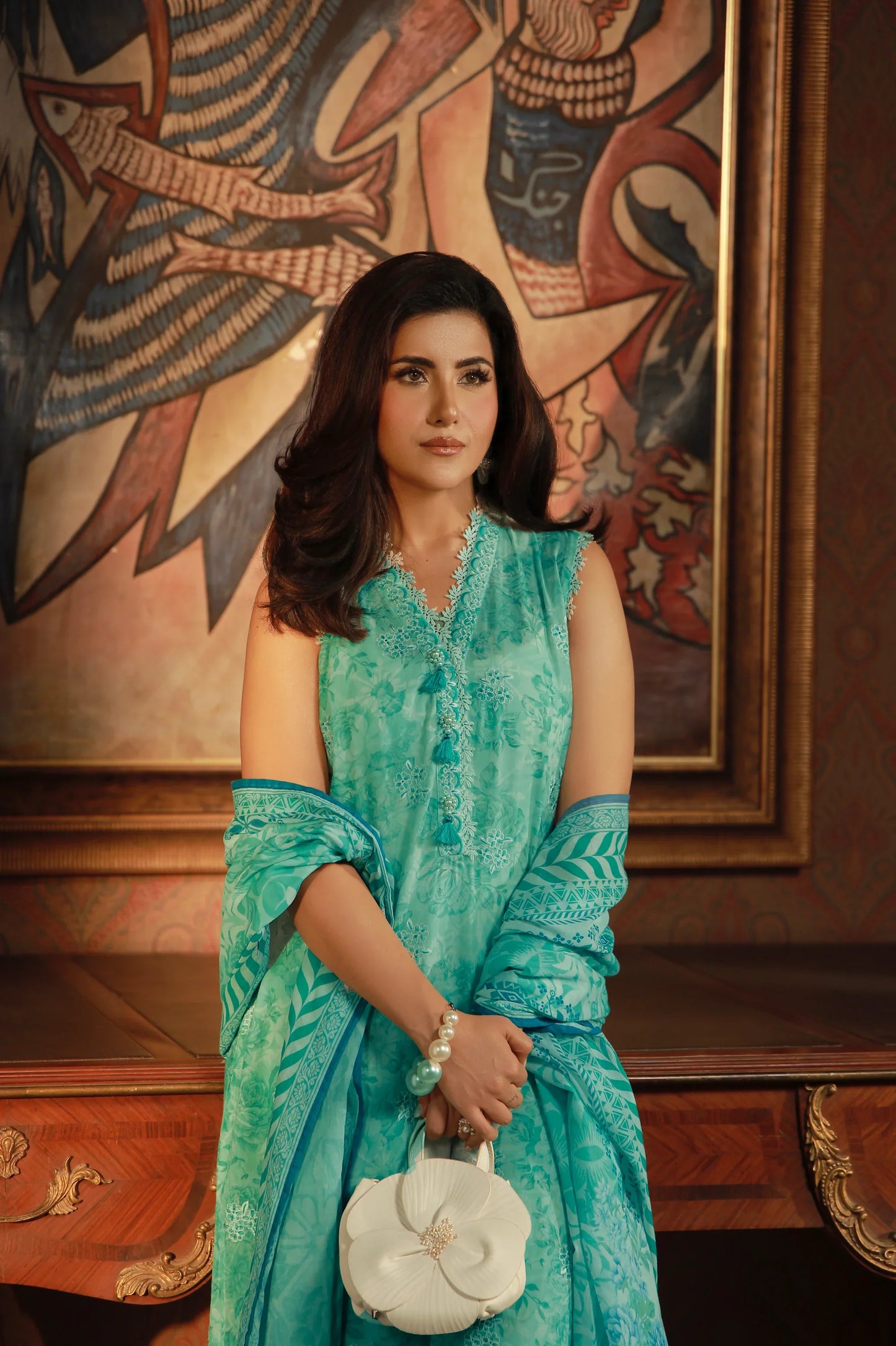 PRINTED LAWN DUPATTA KOMAL LAWN