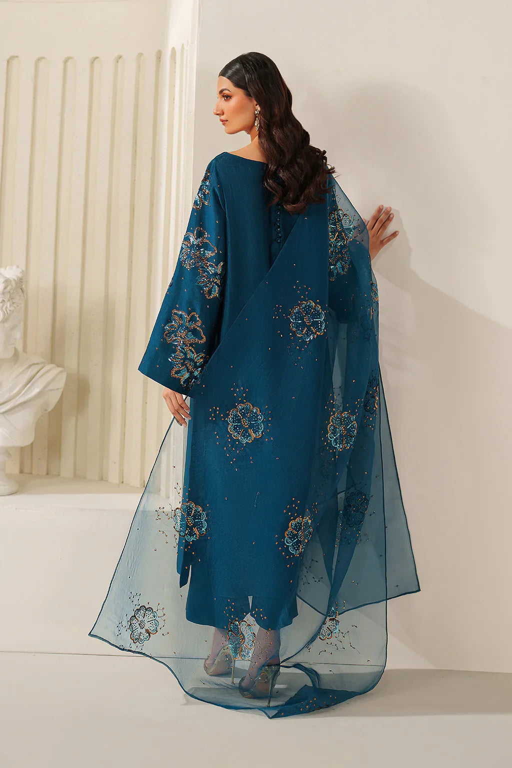 UE-616 EMBROIDERED RAMEN SILK