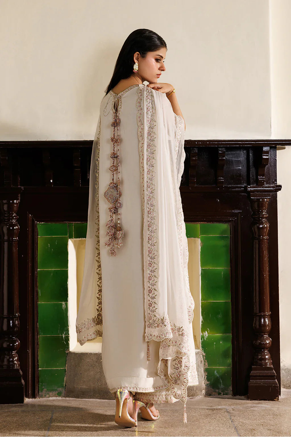CC-98 EMBROIDERED CHIFFON