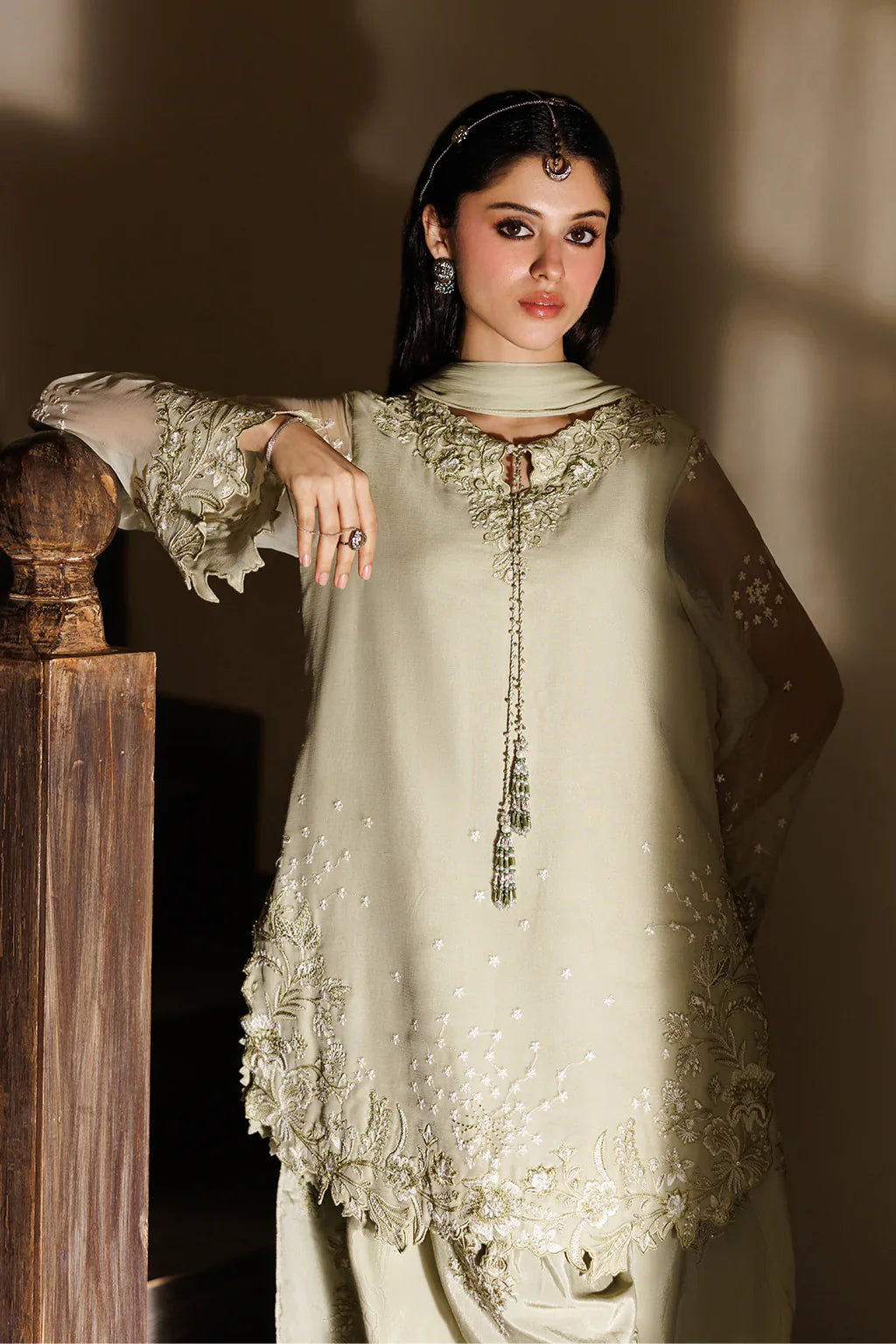 CC-101 EMBROIDERED CHIFFON