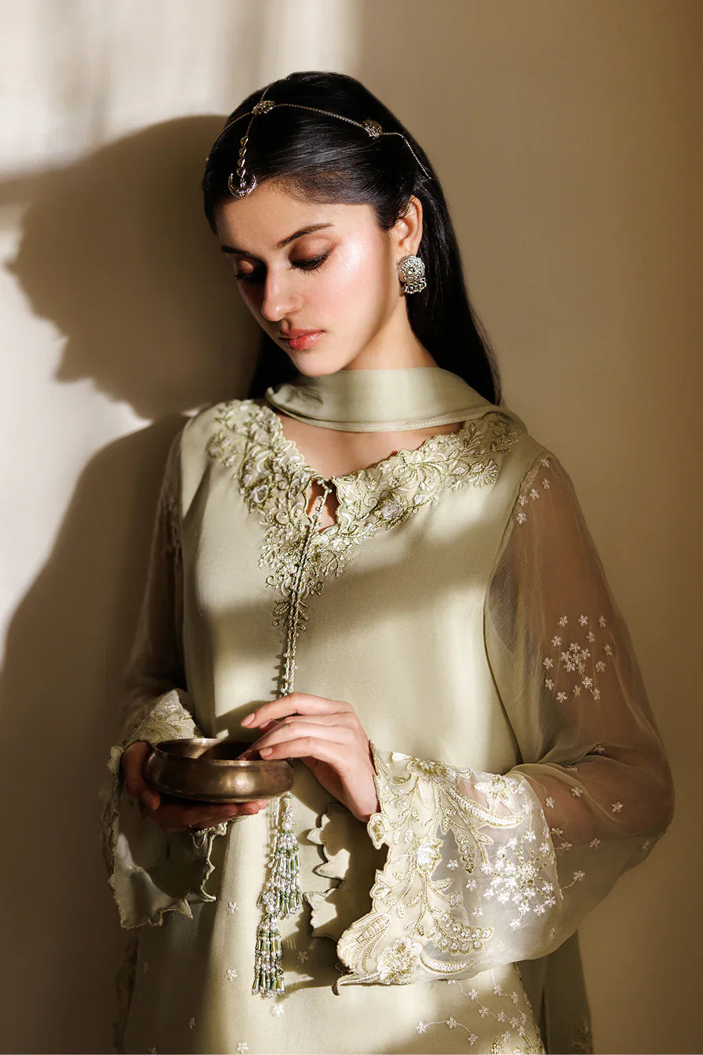 CC-101 EMBROIDERED CHIFFON