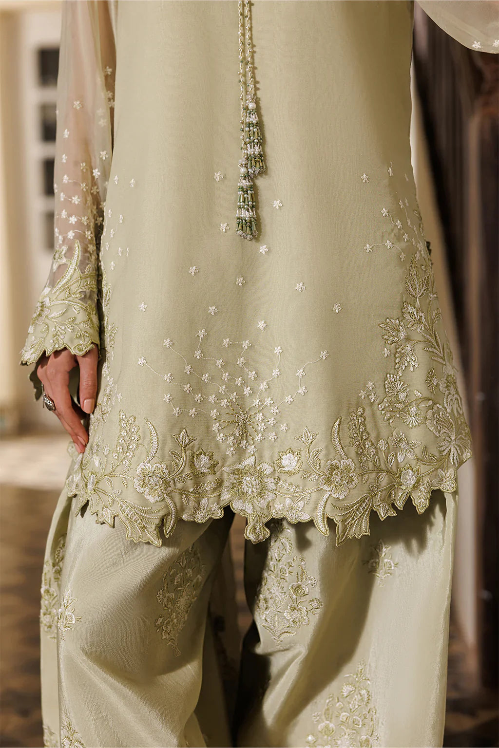 CC-101 EMBROIDERED CHIFFON
