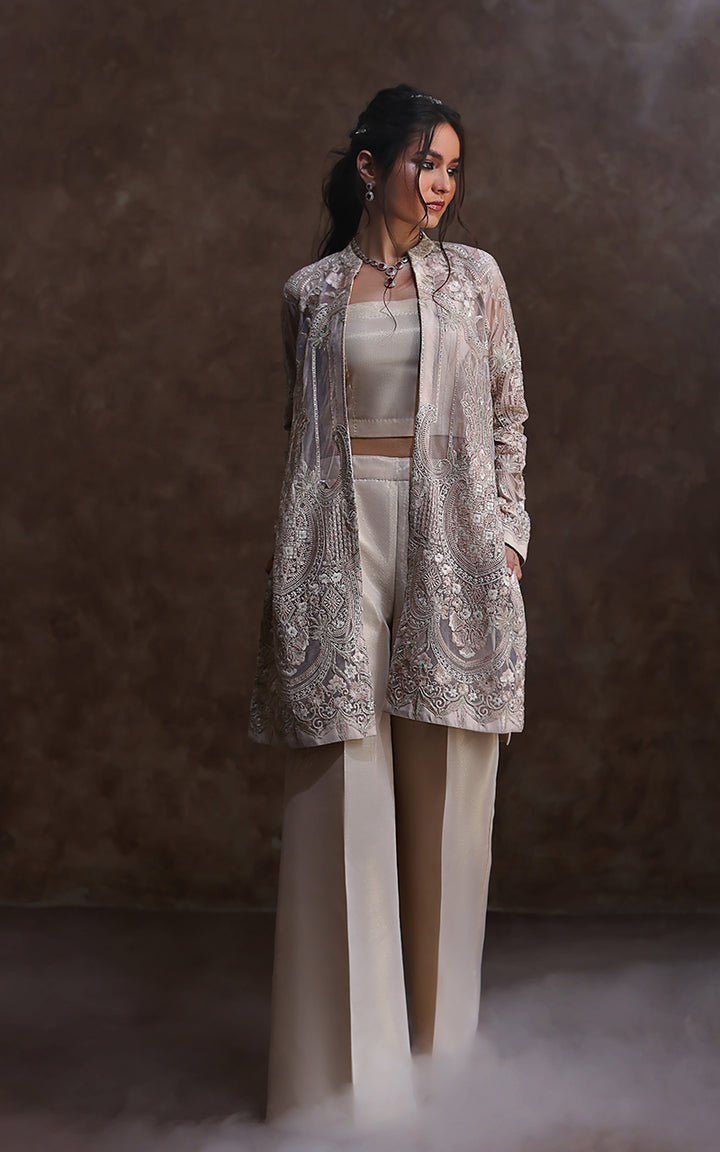 NET EMBROIDERED JACKET