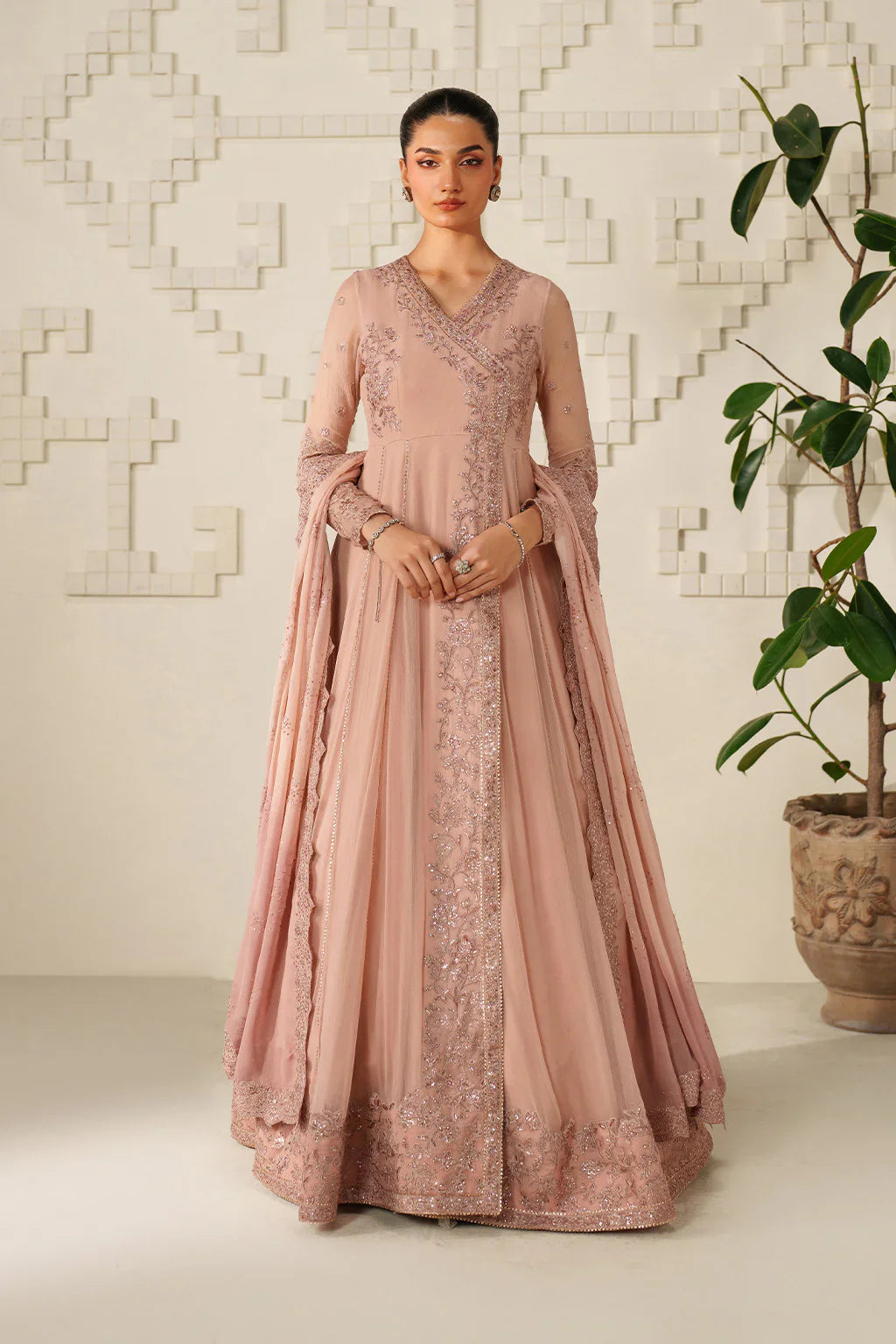 UE-623 EMBROIDERED CHIFFON