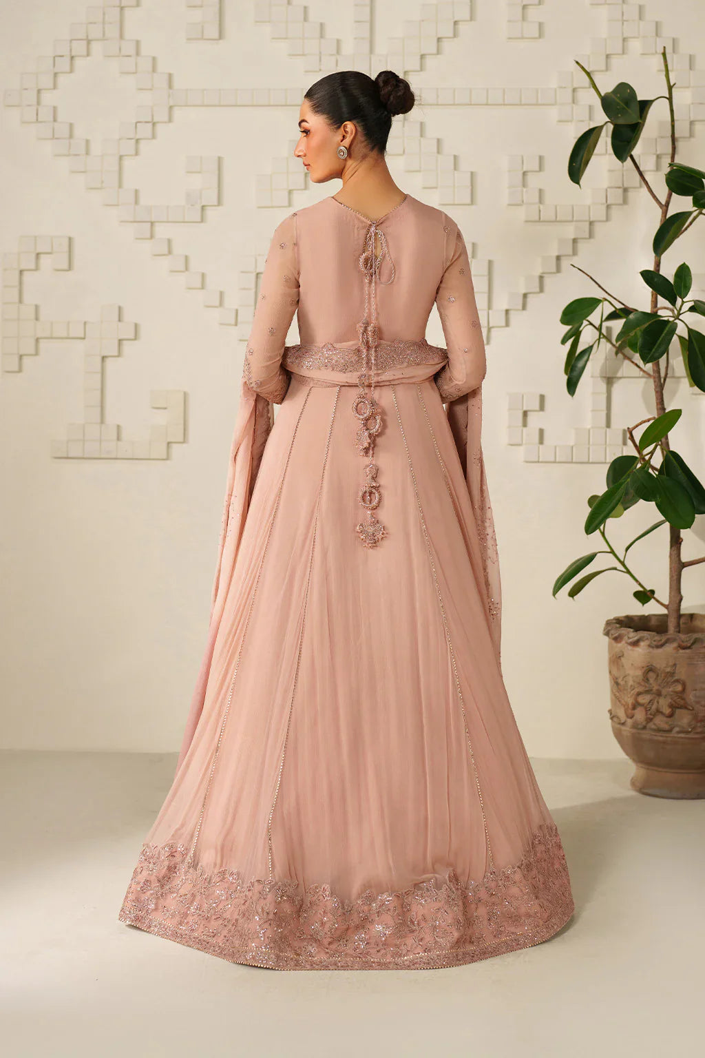 UE-623 EMBROIDERED CHIFFON