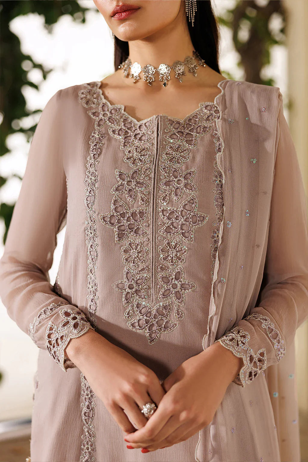 CC-92 EMBOIDERED CHIFFON