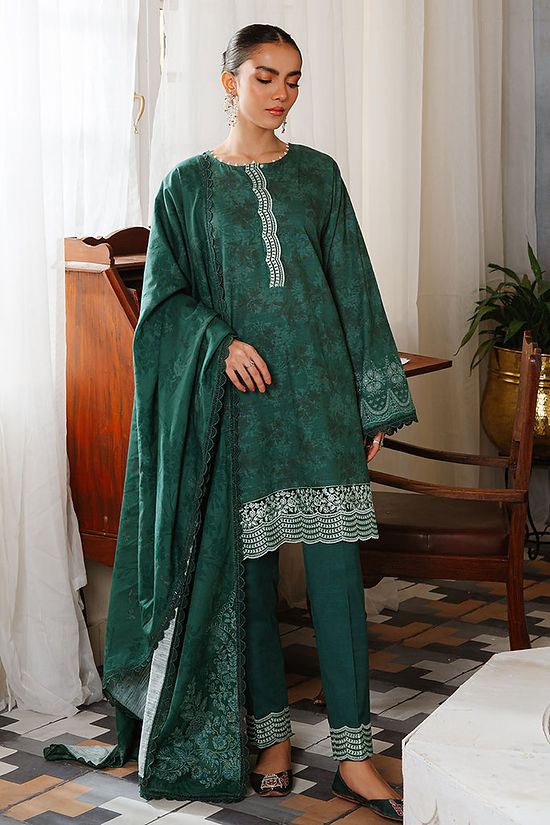 PINE FOREST-3PC KHADDAR PRINTED SUI