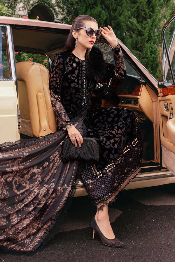 3 Piece Unstitched Embroidered Palachi Suit