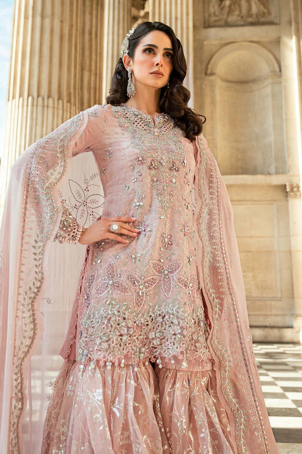 3 Piece Unstitched Embroidered Raw Silk Suit