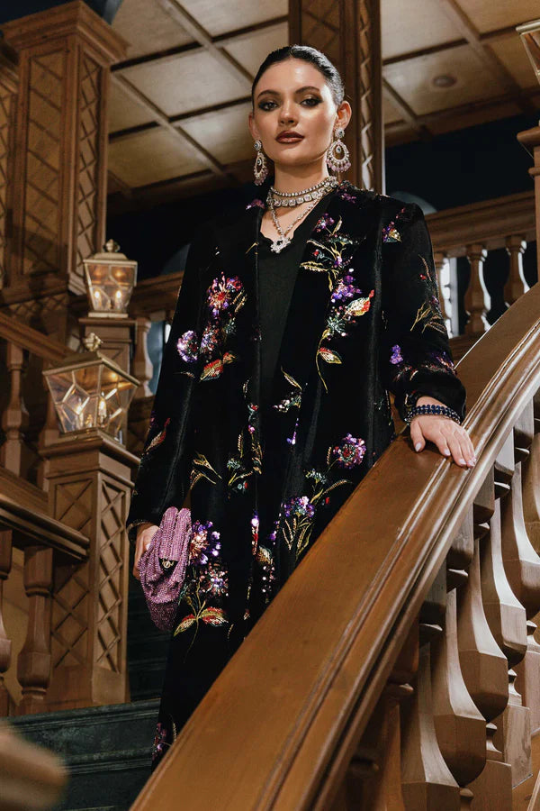 3 Piece Unstitched Embroidered Palachi Suit