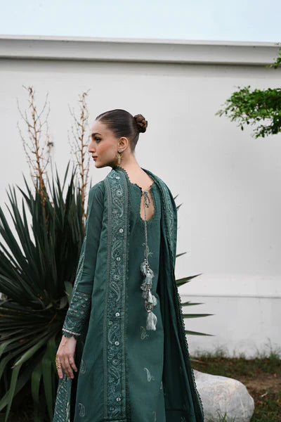 SAGE GREEN LUXURY EMBROIDERED KARANDI SET (NEL-25635)