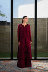 MAROON LUXURY EMBROIDERED LAWN (NEL-26601)
