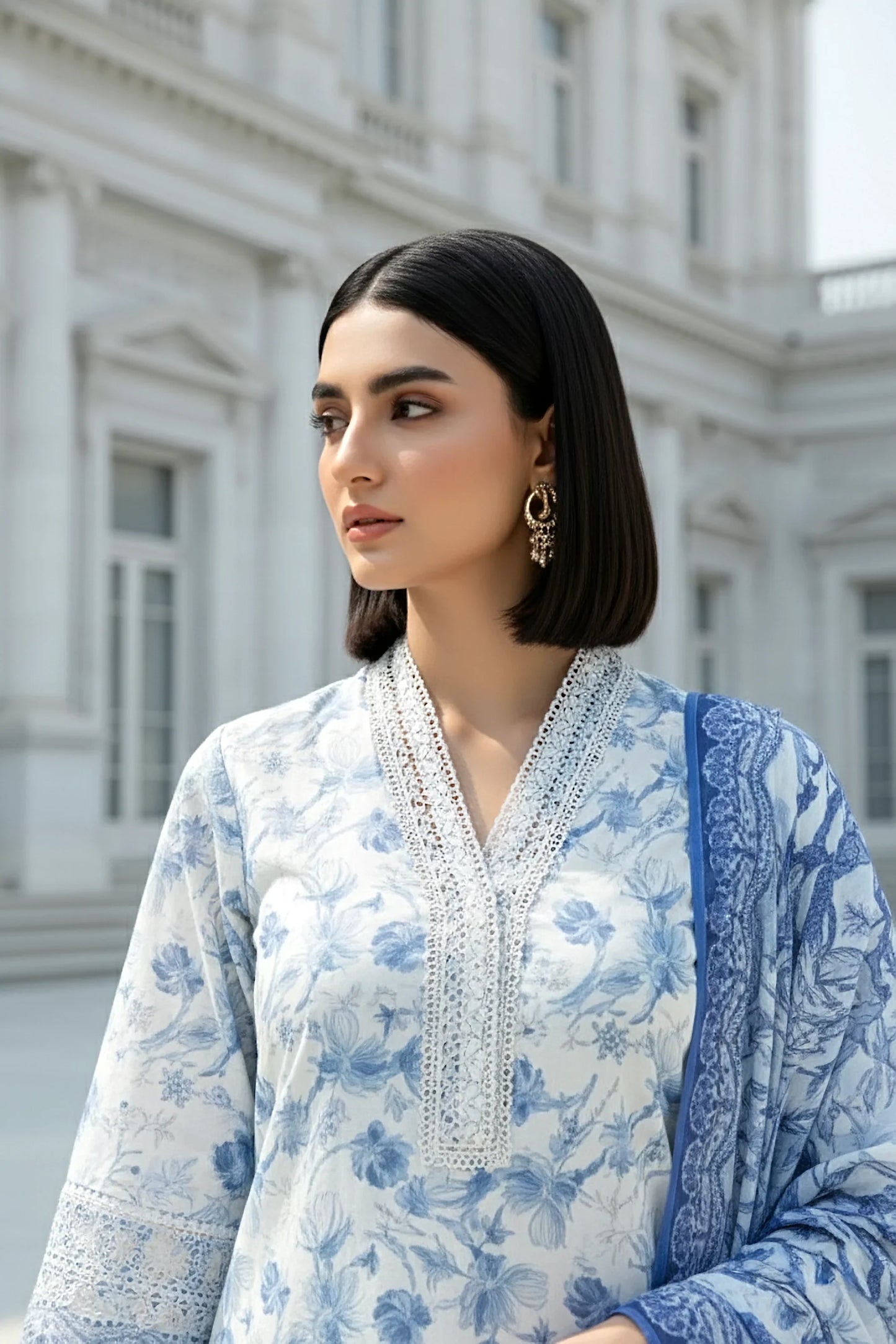 PRINTED LAWN DUPATTA KOMAL LAWN