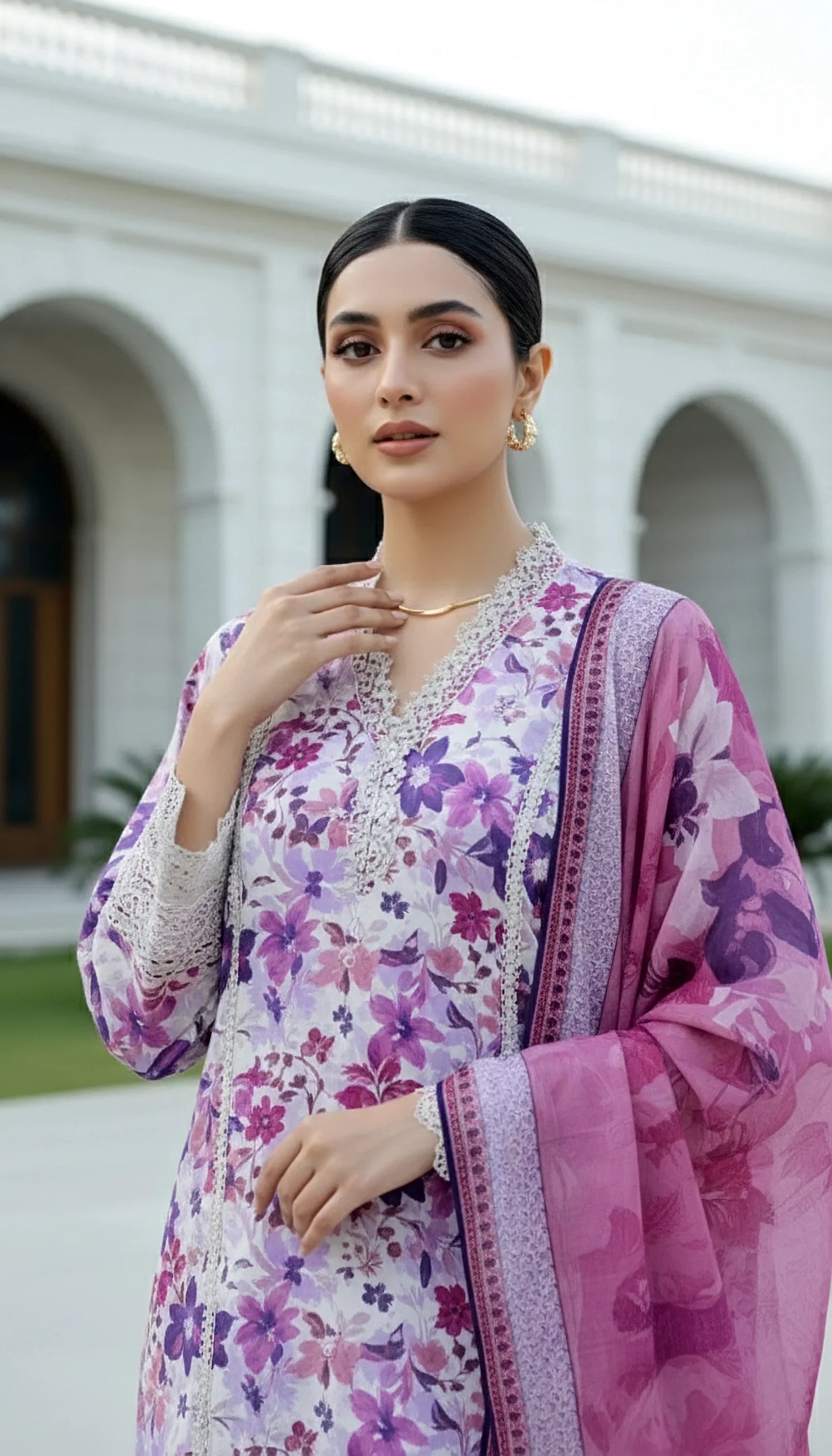 PRINTED CHIFFON DUPATTA KOMAL LAWN