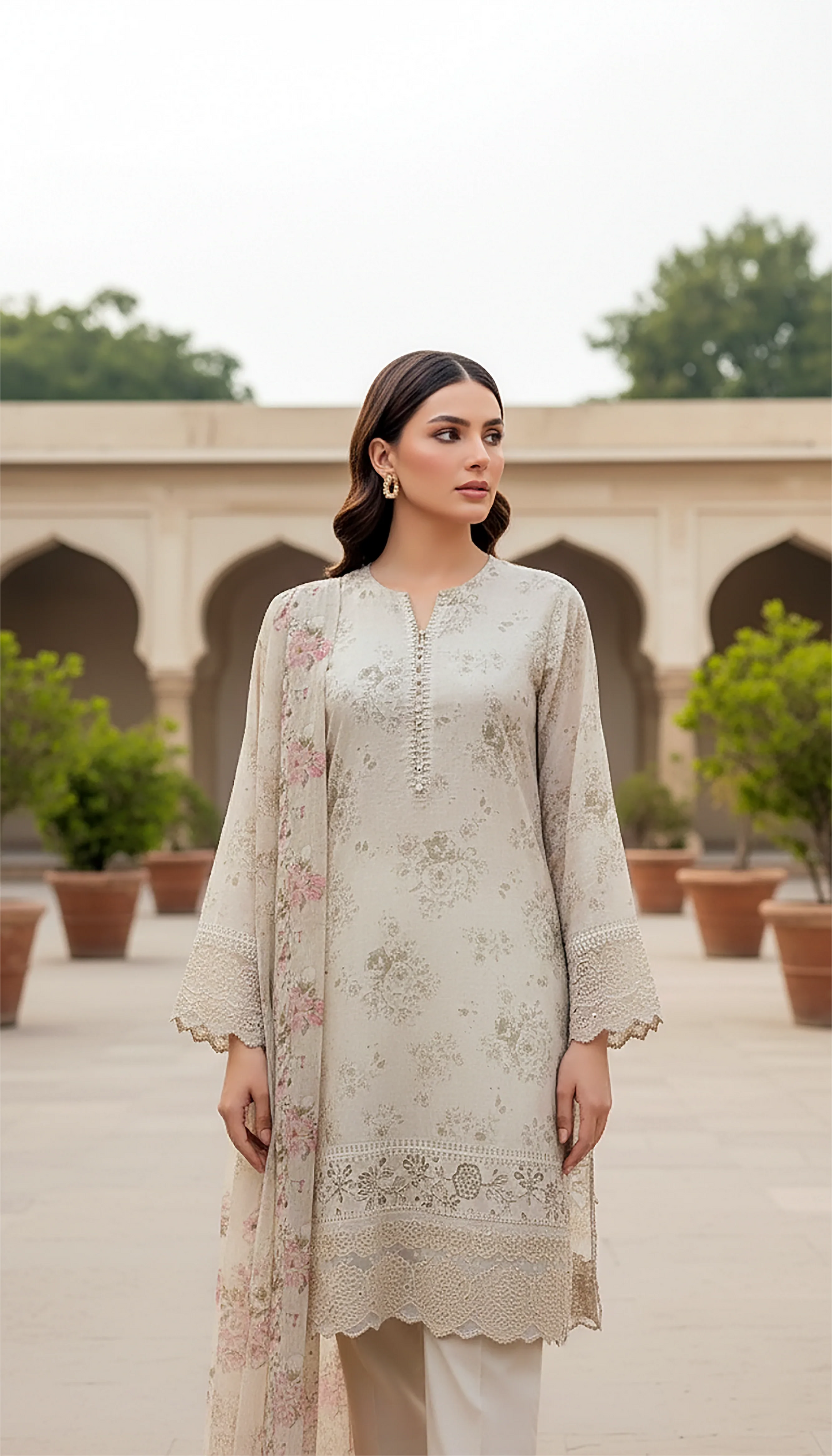 PRINTED EMBROIDERED KOMAL LAWN