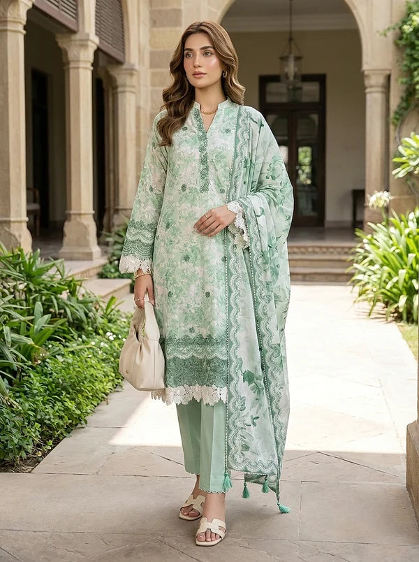 PRINTED EMBROIDERED KOMAL LAWN