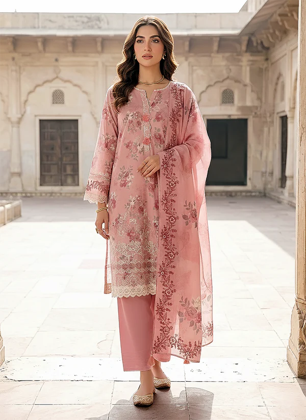 PRINTED EMBROIDERED KOMAL LAWN