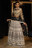 EMBROIDERED BLOUSE WITH LEHENGA Design Code: 8064
