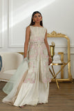ORGANZA EMBROIDERED DRESS Design Code: 7964