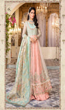MBROIDERED - Pearl White, Peach and Aqua (BD-2408)